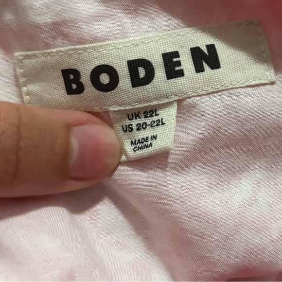 BODEN Women’s Linen Puff Sleeve Mini Shift Dress - Picture 12 of 16